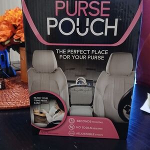 Stylish Black and Pink Car Purse Holder